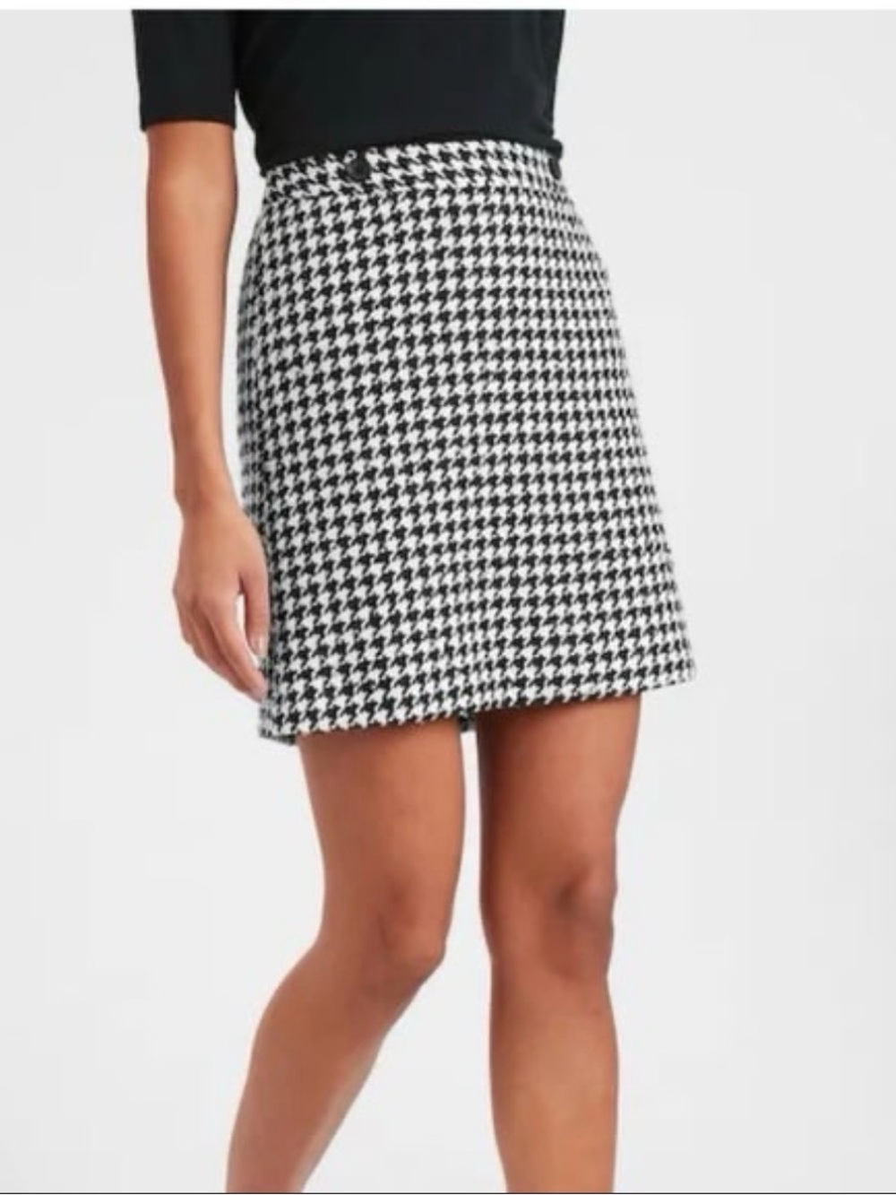 Banana Republic houndstooth mini skirt! NWT!